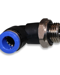 Union elbow pluggable 1/4" -8/6